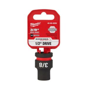 Milwaukee Shockwave 7/16 in. X 1/2 in. drive SAE 6 Point Standard Impact Socket