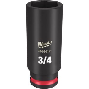 Milwaukee Shockwave 3/4 in. X 3/8 in. drive SAE 6 Point Deep Impact Socket - Image 2