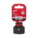 Milwaukee Shockwave 1 in. X 3/8 in. drive SAE 6 Point Standard Impact Socket
