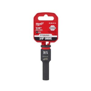 Milwaukee Shockwave 1/4 in. X 3/8 in. drive SAE 6 Point Deep Impact Socket