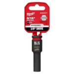 Milwaukee SHOCKWAVE 15/16 in. X 3/8 in. drive SAE 6 Point Deep Impact Socket