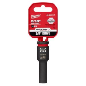 Milwaukee SHOCKWAVE 15/16 in. X 3/8 in. drive SAE 6 Point Deep Impact Socket