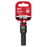 Milwaukee SHOCKWAVE 11/32 in. X 3/8 in. drive SAE 6 Point Deep Impact Socket