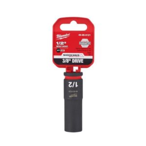 Milwaukee Shockwave 1/2 in. X 3/8 in. drive SAE 6 Point Deep Impact Socket