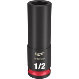 Milwaukee Shockwave 1/2 in. X 3/8 in. drive SAE 6 Point Deep Impact Socket - Image 2