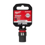 Milwaukee Shockwave 11 mm X 3/8 in. drive Metric/SAE 6 Point Standard Impact Socket