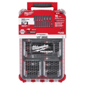 Milwaukee Shockwave 1/2 in. drive Metric 6 Point Impact Socket Set - Image 2