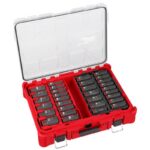 Milwaukee Shockwave 1/2 in. drive Metric/SAE 6 Point Deep Impact Socket Set