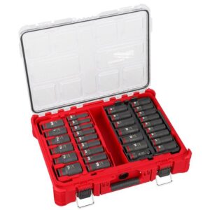 Milwaukee Shockwave 1/2 in. drive Metric/SAE 6 Point Deep Impact Socket Set