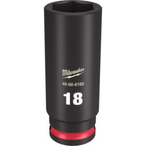 Milwaukee Shockwave 18 mm drive X 3/8 in. drive Metric 6 Point Deep Impact Socket - Image 2