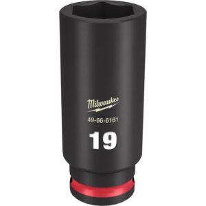 Milwaukee SHOCKWAVE 19 mm X 3/8 in. drive Metric 6 Point Deep Impact Socket - Image 2