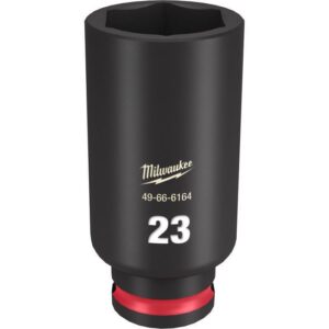 Milwaukee Shockwave 23 mm X 3/8 in. drive Metric 6 Point Deep Impact Socket - Image 2