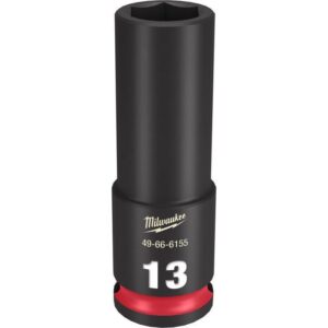 Milwaukee Shockwave 13 mm X 3/8 in. drive Metric 6 Point Deep Impact Socket - Image 2