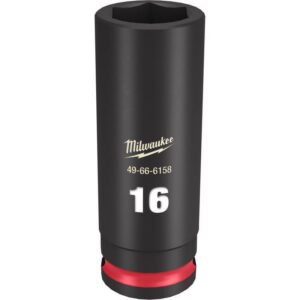 Milwaukee SHOCKWAVE 16 mm X 3/8 in. drive Metric 6 Point Deep Impact Socket - Image 2