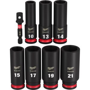 Milwaukee 3/8 in. drive Metric 6 Point Impact Rated Socket Set 8 pc - Image 2