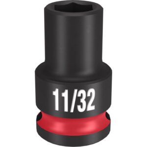 Milwaukee Shockwave 11/32 in. X 3/8 in. drive SAE 6 Point Standard Impact Socket