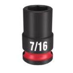 Milwaukee Shockwave 7/16 in. X 3/8 in. drive SAE 6 Point Standard Impact Socket