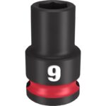 Milwaukee Shockwave 9 mm X 3/8 in. drive Metric 6 Point Standard Impact Socket