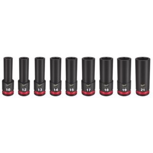 Milwaukee Shockwave 1/2 in. drive Impact Rated Deep Socket Set