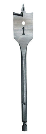 Milwaukee 1 in. X 6 in. L Heat-Treated Steel Flat Boring Drill Bit Quick-Change Hex Shank