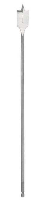 Milwaukee 7/8 in. X 16 in. L High Carbon Steel Flat Boring Bit Quick-Change Hex Shank