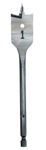 Milwaukee 3/4 in. X 6 in. L Heat-Treated Steel Flat Boring Drill Bit Quick-Change Hex Shank