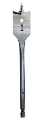 Milwaukee 5/8 in. X 6 in. L Heat-Treated Steel Flat Boring Drill Bit Quick-Change Hex Shank