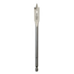 Milwaukee 1/2 in. X 6 in. L Heat-Treated Steel Flat Boring Drill Bit Quick-Change Hex Shank