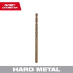 Milwaukee Red Helix 5/32 in. X 3-1/8 in. L Steel Thunderbolt Drill Bit Round Shank