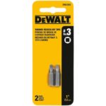 DeWalt Square Recess #3 X 1 in. L Screwdriver Bit Heat-Treated Steel