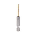 Milwaukee Shockwave 1/16 in. X 2-1/4 in. L Titanium Red Helix Drill Bit Hex Shank