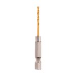 Milwaukee Shockwave 5/64 in. X 3.15 in. L Titanium Red Helix Drill Bit Hex Shank