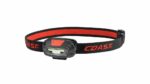 Coast� FL13 255 Lumen Dual Color (White & Red) LED Headlamp, Batteries & Hard Hat Clips Included, Red