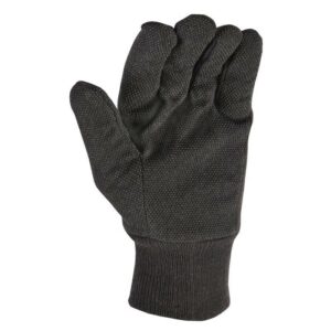 Wells Lamont Men's Outdoor Rubber Grip Jersey Work Gloves Black One Size Fits All 3 pair - Image 2