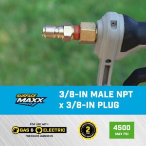 SurfaceMaxx 3/8-in Male NPT x 3/8-in Quick Connect Plug 4500 psi - Image 2
