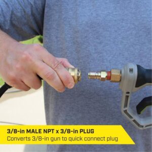 SurfaceMaxx 3/8-in Male NPT x 3/8-in Quick Connect Plug 4500 psi - Image 4