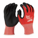 Milwaukee Cut Level 1 Nitrile Dipped Cut Resistant Gloves Red XLarge