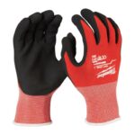 Milwaukee Cut Level 1 Cut Resistant Nitrile Dipped Gloves Red Medium