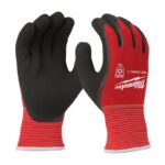 Milwaukee Winter Dipped Gloves Red Large