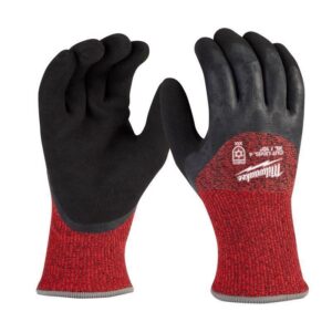 Milwaukee Men's Outdoor Dipped Gloves Black/Red XLarge