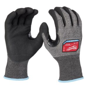 Milwaukee Men's Dipped Gloves Black/Gray XLarge
