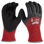 Milwaukee Men's Outdoor Winter Dipped Gloves Black/Red Medium