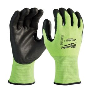 Milwaukee Smartswipe Dipped Gloves High-Vis Green Large