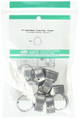 Zurn Qickclamp 3/4 in. CTS X 3/4 in. D CTS Stainless Steel Crimp Rings