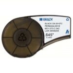 Brady M21-375-C-342 Polyolefin 12 to 4Awg Wire Marking Sleeves, .375"Dia x 7L, Black on White