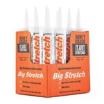 Sashco Big Stretch Clear Elastomeric Acrylic Latex Door/Siding/ Window Caulk (Case of 12)