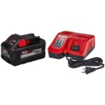 Milwaukee M18 RedLithium XC 8 Ah Lithium-Ion High Output Battery and Charger Starter Kit