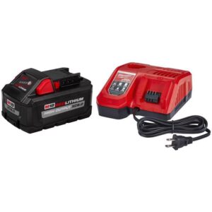 Milwaukee M18 RedLithium XC 8 Ah Lithium-Ion High Output Battery and Charger Starter Kit
