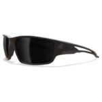 Edge Eyewear Kazbek Anti-Fog Polarized Safety Glasses Smoke Lens Black Frame