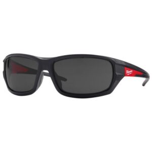 Milwaukee Anti-Fog Performance Safety Glasses Tinted Lens Black/Red Frame